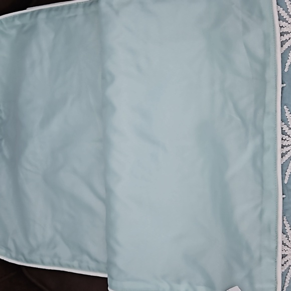 Embroidered Turquoise Star Table Runner - Picture 3 of 4